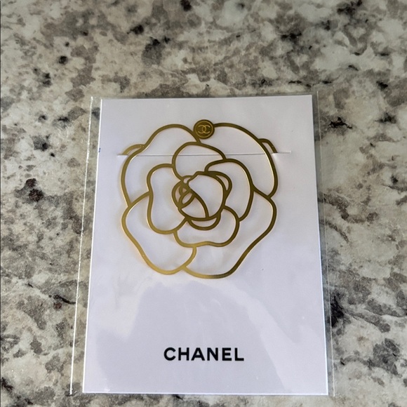 New in box CHANEL Black and Gold Decorative Pencil Set AND NIB Chanel Book Mark - Picture 8 of 10